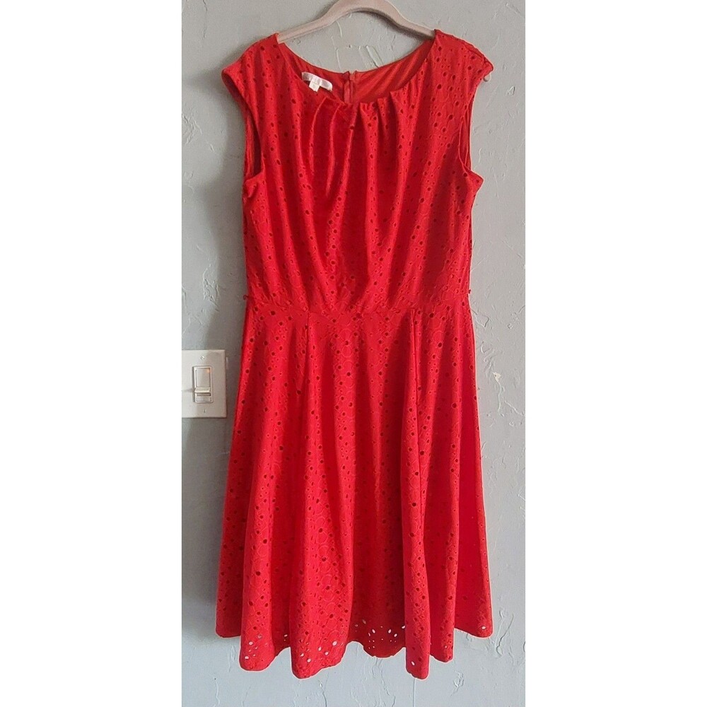 London Times Dress Women's Size 12,Polyester Spandex, 18 Inch Of Armp To Armp